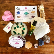 Load image into Gallery viewer, SCORPIO GIFT BOX - Zodiac Astrology kit, October 23 - November 21