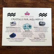 Load image into Gallery viewer, AQUARIUS GIFT BOX - Zodiac Astrology kit. January 20 - February 18