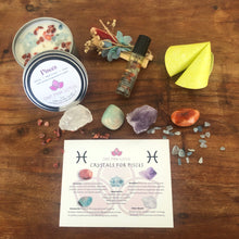 Load image into Gallery viewer, PISCES GIFT BOX - Zodiac Astrology kit, February 19 - March 20