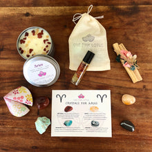 Load image into Gallery viewer, ARIES GIFT BOX - Zodiac Astrology kit, March 21 - April 19