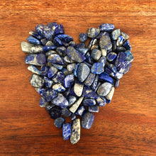Load image into Gallery viewer, LAPIS LAZULI chips (small gift) in a bottle for spells, meditation or crafts