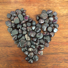 Load image into Gallery viewer, GARNET chips (small gift) in a bottle for spells, meditation or crafts