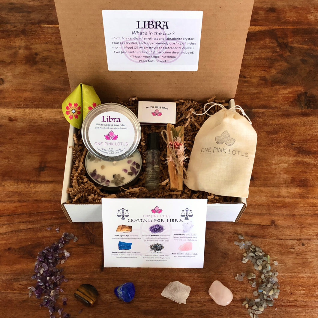 LIBRA GIFT BOX - Zodiac Astrology kit, September 23 - October 22