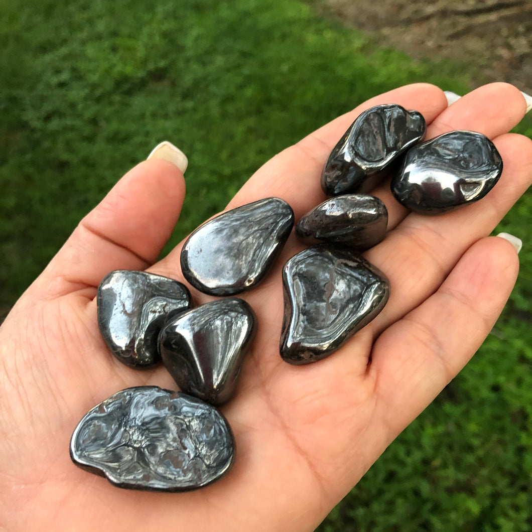 HEMATITE 1 pc. (Tumbled/Polished) small gift or stocking stuffer