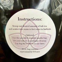 Load image into Gallery viewer, Calm &amp; Soothe TUB TEA Large 36 oz. (lavender, chamomile, oatmeal)

