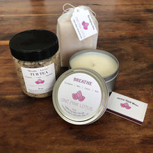 Load image into Gallery viewer, BREATHE + LET GO spa and bath kit / gift box
