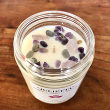 Load image into Gallery viewer, 6 oz. CUSTOM soy wax candle with crystals
