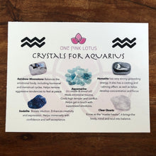 Load image into Gallery viewer, AQUARIUS GIFT BOX - Zodiac Astrology kit.  January 20 - February 18
