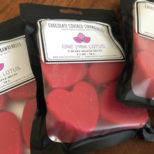 Load image into Gallery viewer, Red Heart shaped wax melts CHOCOLATE COVERED STRAWBERRIES scent, 2.5 oz
