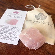 Load image into Gallery viewer, ROSE QUARTZ (Rough/Raw extra large chunks) small gift or stocking stuffer
