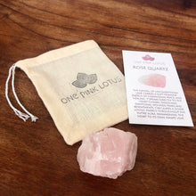 Load image into Gallery viewer, ROSE QUARTZ (Rough/Raw extra large chunks) small gift or stocking stuffer
