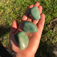 Load image into Gallery viewer, GREEN AVENTURINE (Tumbled/Polished extra large chunks) small gift or stocking stuffer
