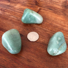 Load image into Gallery viewer, GREEN AVENTURINE (Tumbled/Polished extra large chunks) small gift or stocking stuffer
