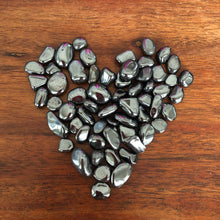 Load image into Gallery viewer, HEMATITE chips (small gift) in a bottle for spells, meditation or crafts
