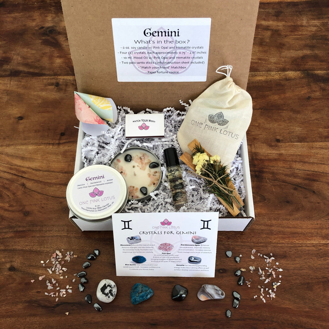 GEMINI GIFT BOX - Zodiac Astrology kit, May 21 - June 20