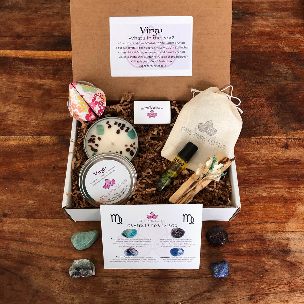 VIRGO GIFT BOX - Zodiac Astrology kit, August 23 - September 22