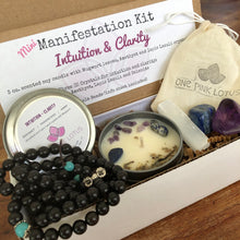 Load image into Gallery viewer, MINI Manifestation kit - INTUITION&amp; CLARITY (meditation, gift box, self care)
