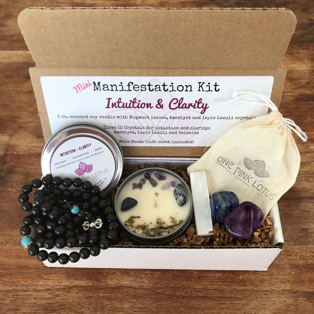 MINI Manifestation kit - INTUITION& CLARITY (meditation, gift box, self care)